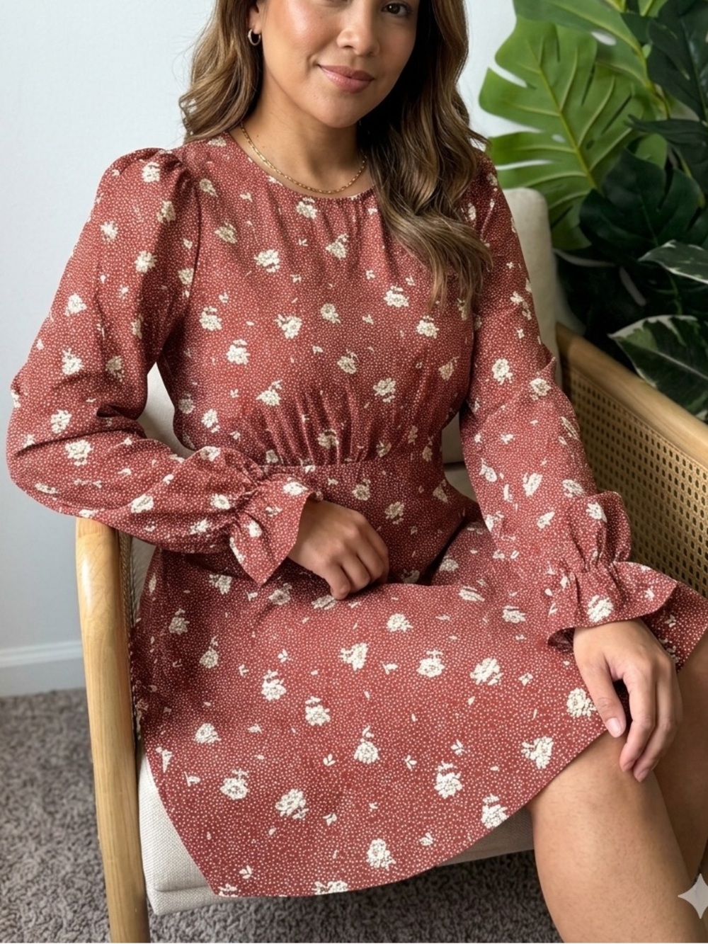 Lush Bell Sleeve Dress Size medium